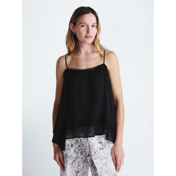 Scoop Women's and Women's Plus Flowy Double Layer Tank Top, Sizes XS-4X | Walmart (US)