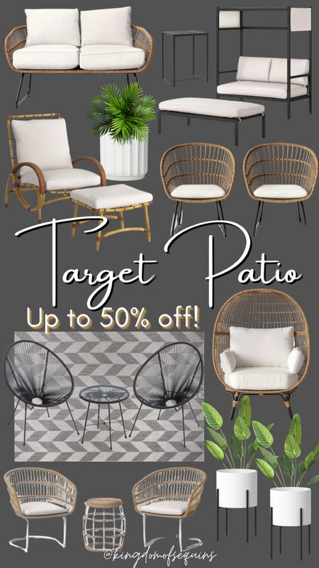 Target Patio - up to 50% off! 


#LTKSeasonal #LTKsalealert #LTKhome