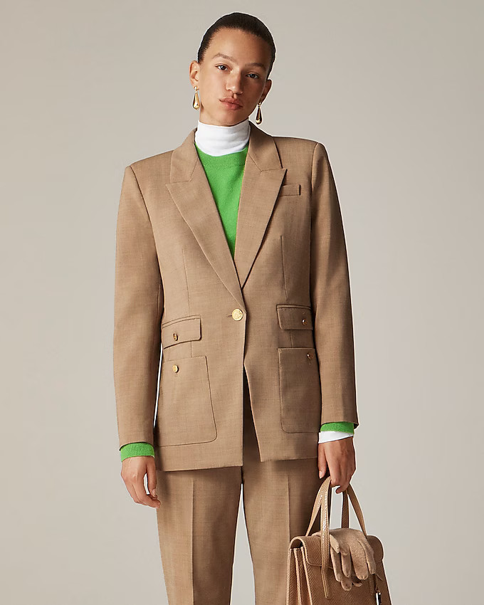 Vivienne blazer in Italian bi-stretch wool blend | J. Crew US