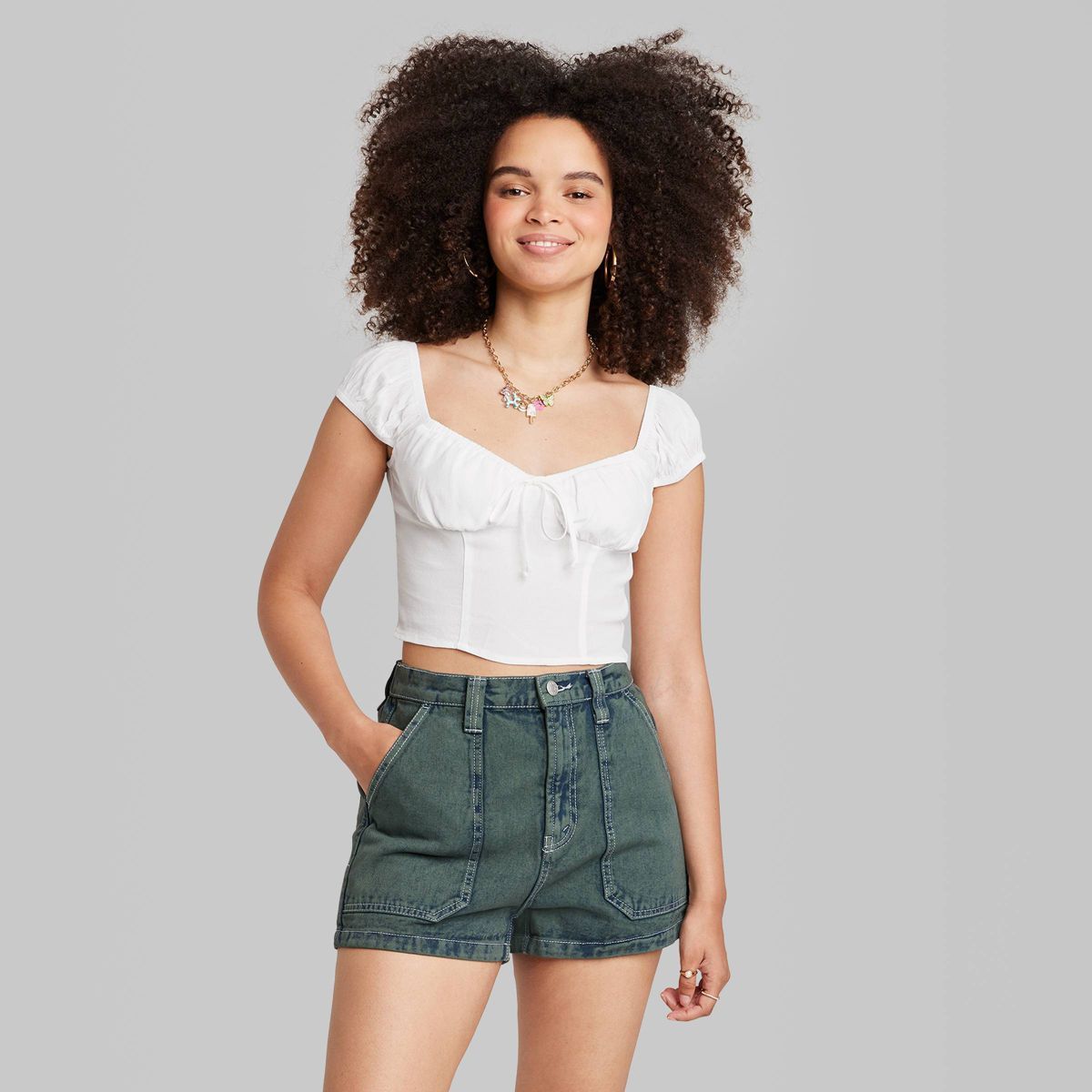 Women's Cap Sleeve Sweetheart Top - Wild Fable™ | Target