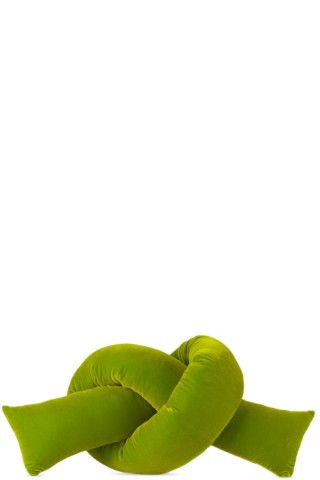Green Baby Neon Crush Cushion | SSENSE