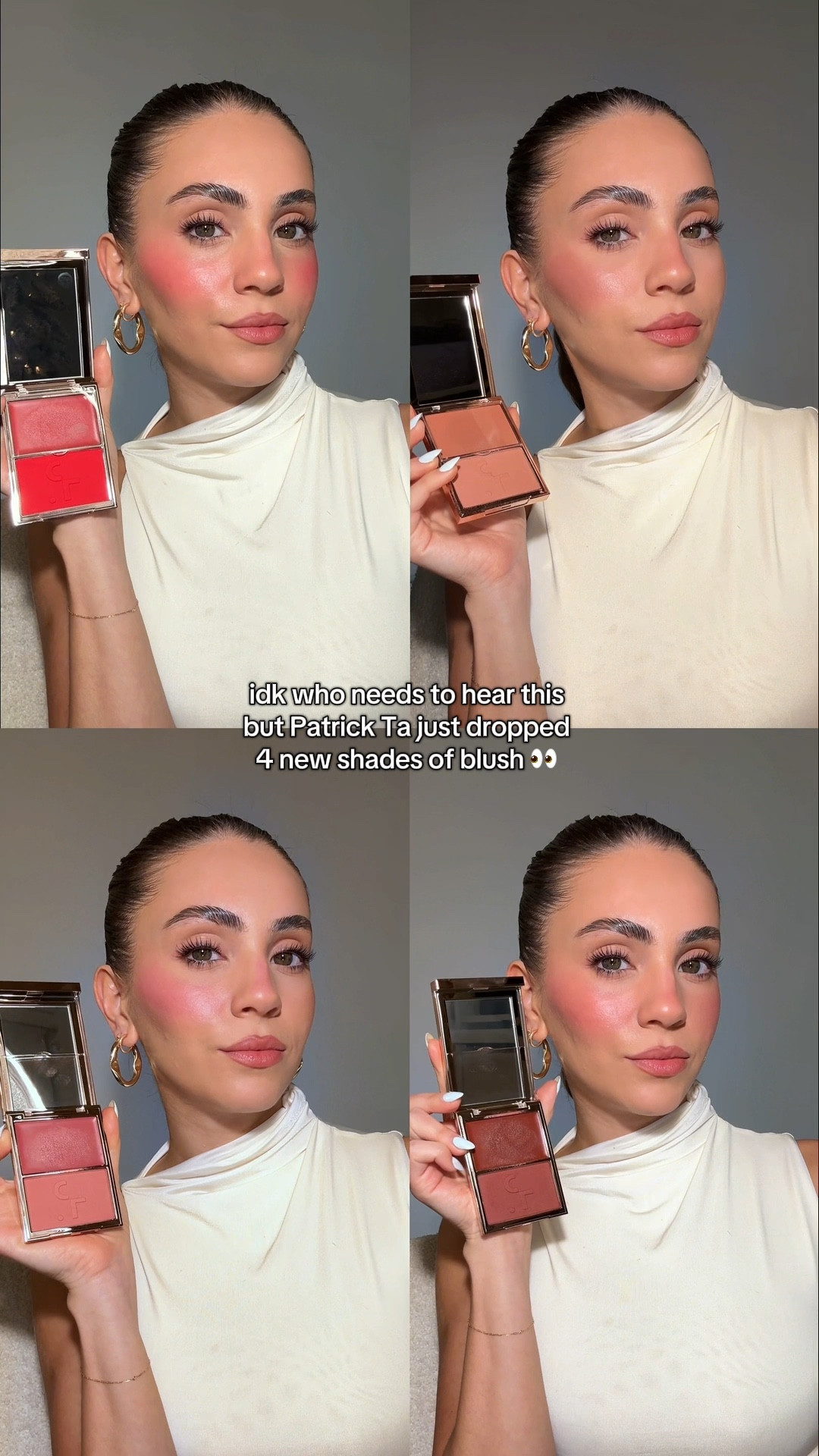 trying all of the newer shades of the Patrick Ta blush duo’s and the iconic dual ended blush brush. These come with two in each compact, one cream and a matching blush powder. Which is your favorite?

#LTKFindsUnder50 #LTKBeauty #LTKStyleTip