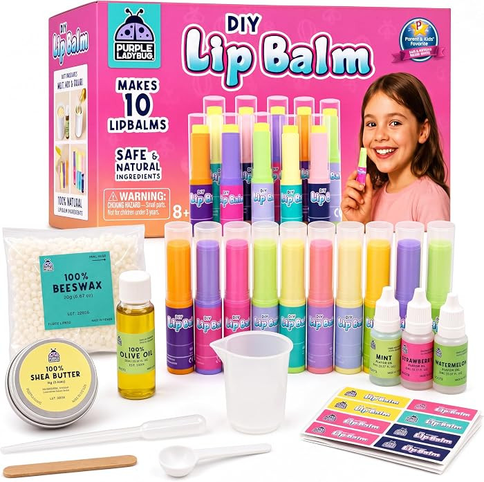PURPLE LADYBUG DIY Lip Balm Making Kit - STEM Gifts for 10 Year Old Girl & Great 9 Year Old Girl ... | Amazon (US)