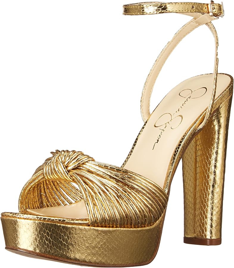 Jessica Simpson Womens Immie Ankle Strap Platform Pumps | Amazon (US)