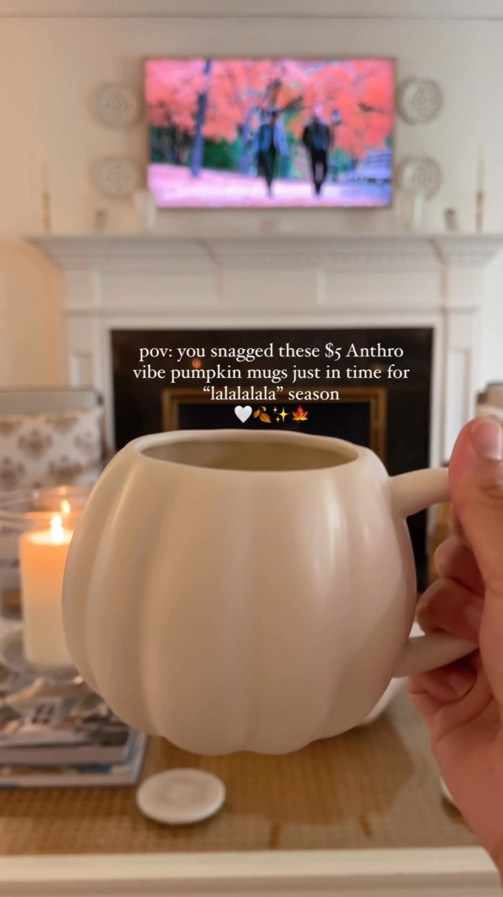 🚨Back in stock for this year!!🚨 
snag these $5 Anthropologie inspired adorable ceramic pumpkin mugs while they’re back!!!

Looks so much like the $14 Anthropologie version 🙌🏻 They’re the cutest way to cozy up your home for all Fall season long!!🤍🍂 

Send to a friend who needs to these snag too!! 

#coastalgrandmother #grandmillennial #fallhomedecor #coastaldecor #coastalstyle #grandmillennialdecor #preppystyle #nancymeyers

Home decor
Coastal decor
Fall decor
Affordable home
Grandmillenial decor
Scalloped decor
Coastal grandmother
Classic style
Coastal home
Nancy Meyers aesthetic 

#LTKFindsUnder50 #LTKSeasonal #LTKVideo