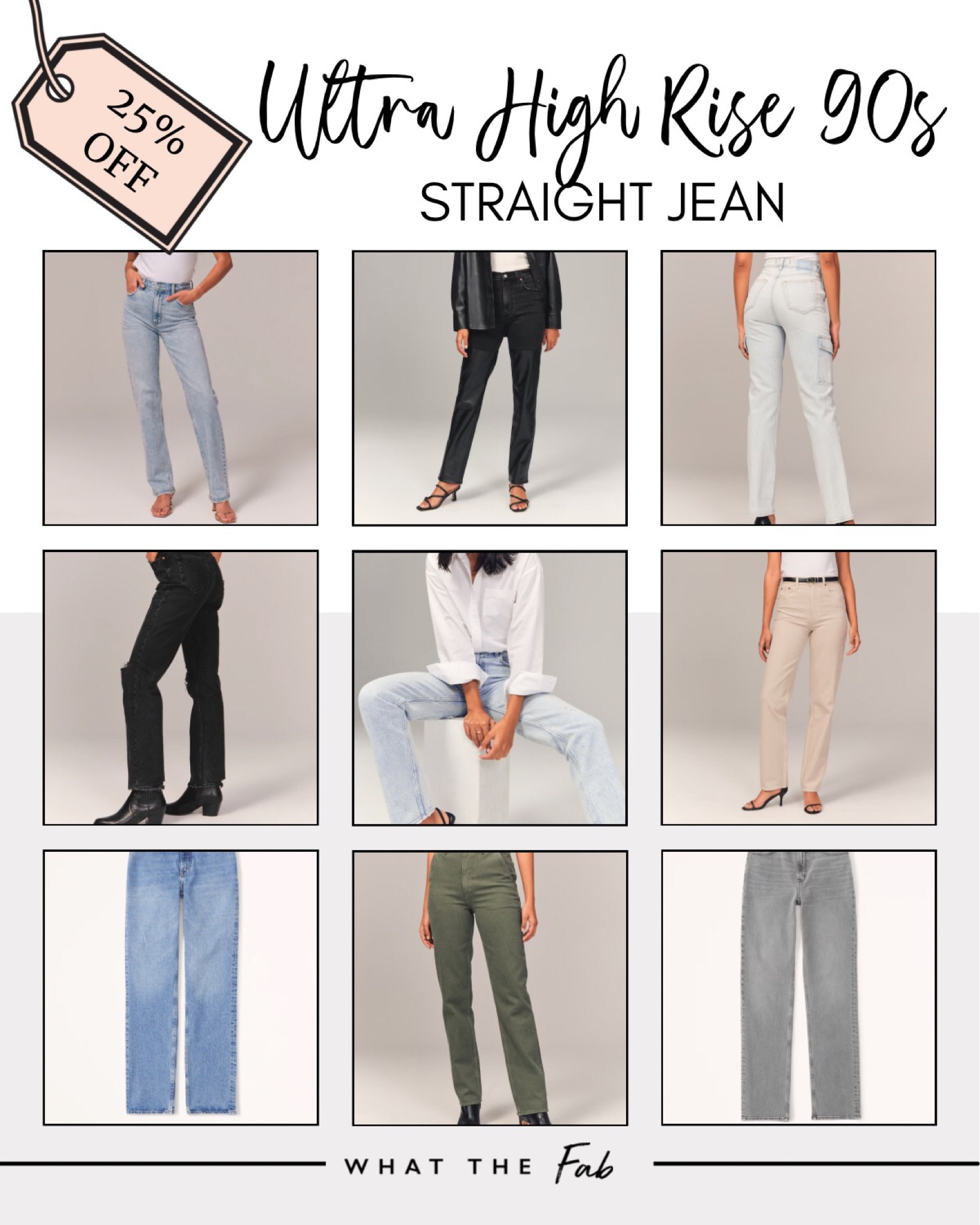 Abercrombie Ultra High Rise 90s Straight Jean, high rise jeans, straight jeans, 90s jeans, all things denim, leather jeans

#LTKworkwear #LTKtravel #LTKSale