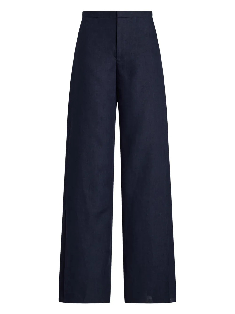 Ralph Lauren Collection Linen straight-leg Trousers | Blue | FARFETCH SI | Farfetch Global