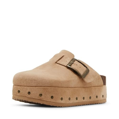 Madden Girl Women's Lunaa Platform Clog, Sand Fabric, 5.5 | Amazon (US)