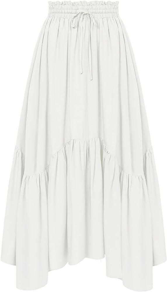 Scarlet Darkness Maxi Skirts for Women High Waist Renaissance Skirt Long Skirt with Pockets | Amazon (US)