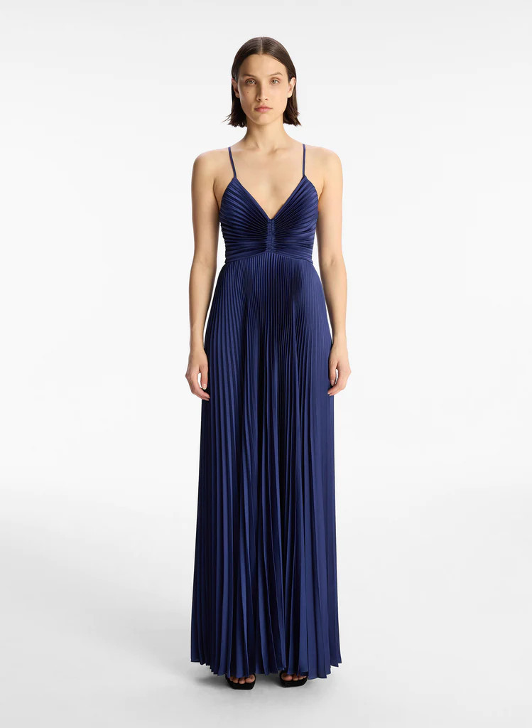 Aries Satin Pleated Dress | A.L.C