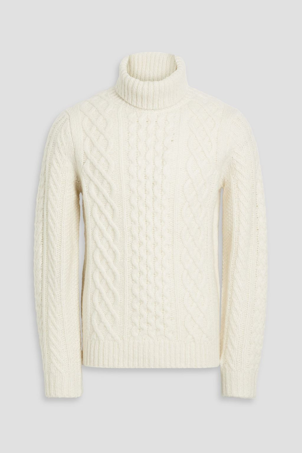 Fisherman cable-knit turtleneck sweater | The Outnet (US and CA)