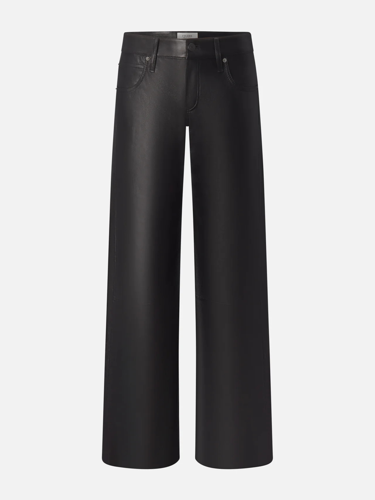 The Leather Leo -- Black | Frame Denim