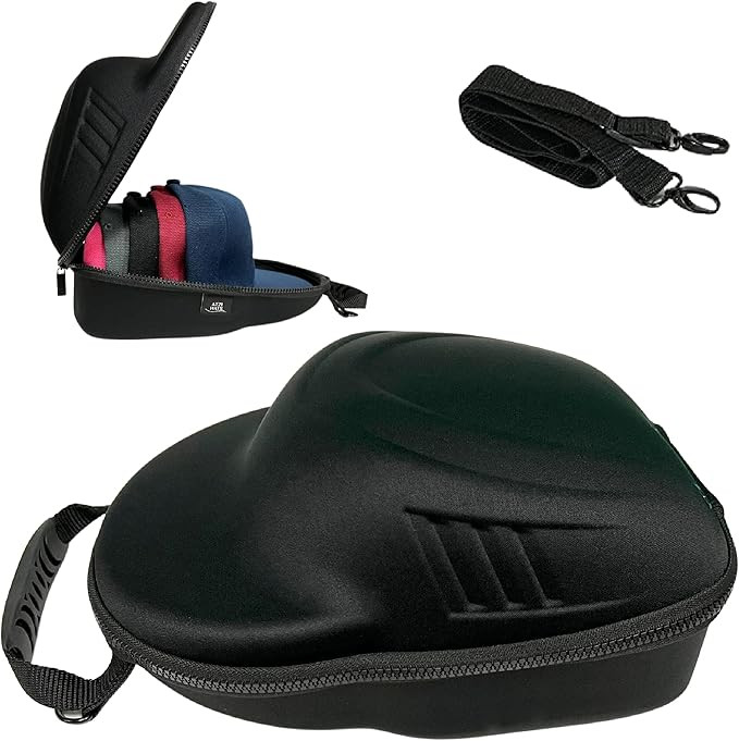 Case for Baseball Caps Hard Travel Hat Case Cap Carrier Hats Storage Box Shoulder Strap Carabiner... | Amazon (US)