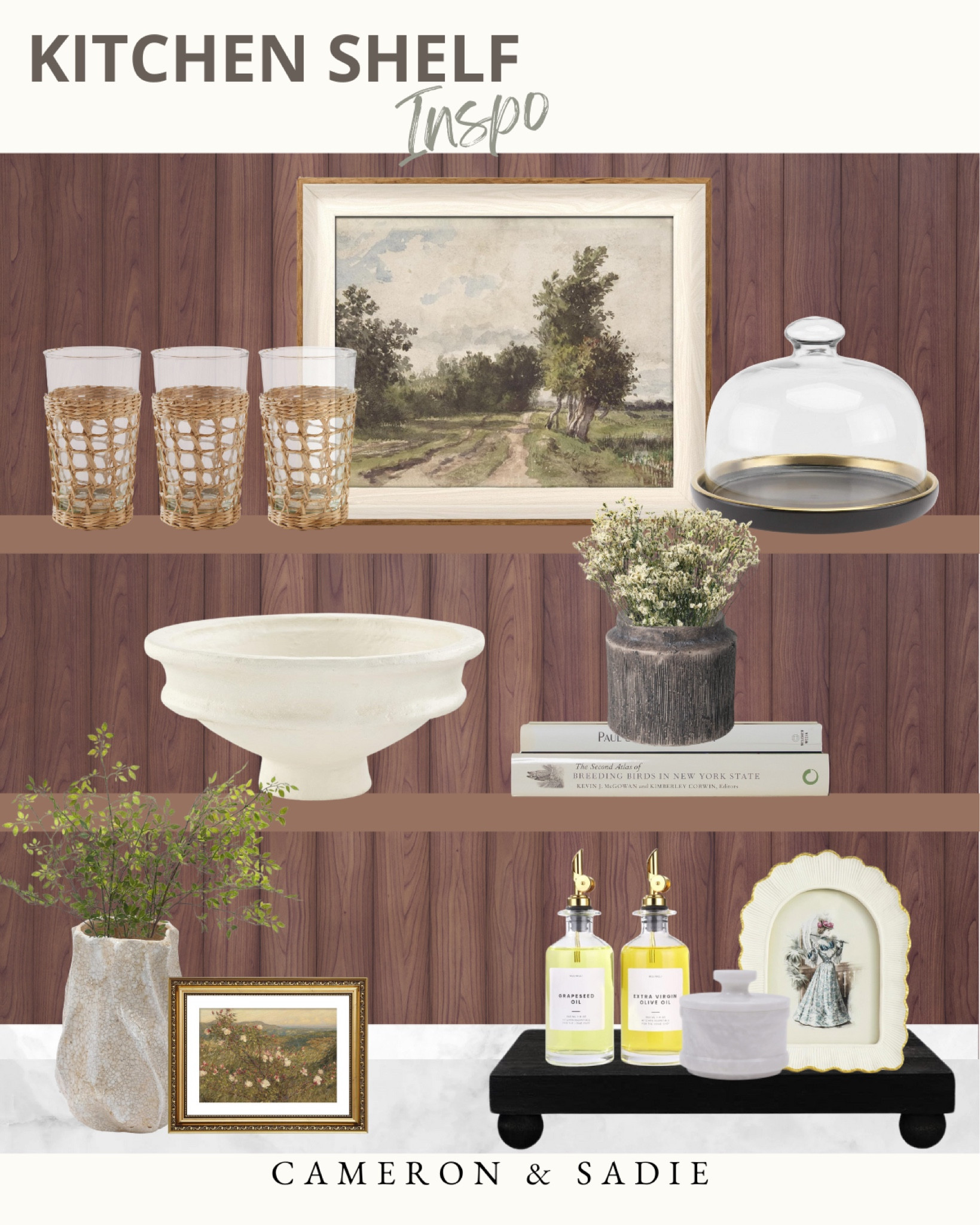 Kitchen Shelf Inspo! 

#LTKHome #LTKFindsUnder100 #LTKSaleAlert