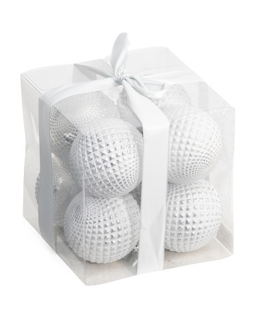 8pc 3in Washed Ornaments | TJ Maxx