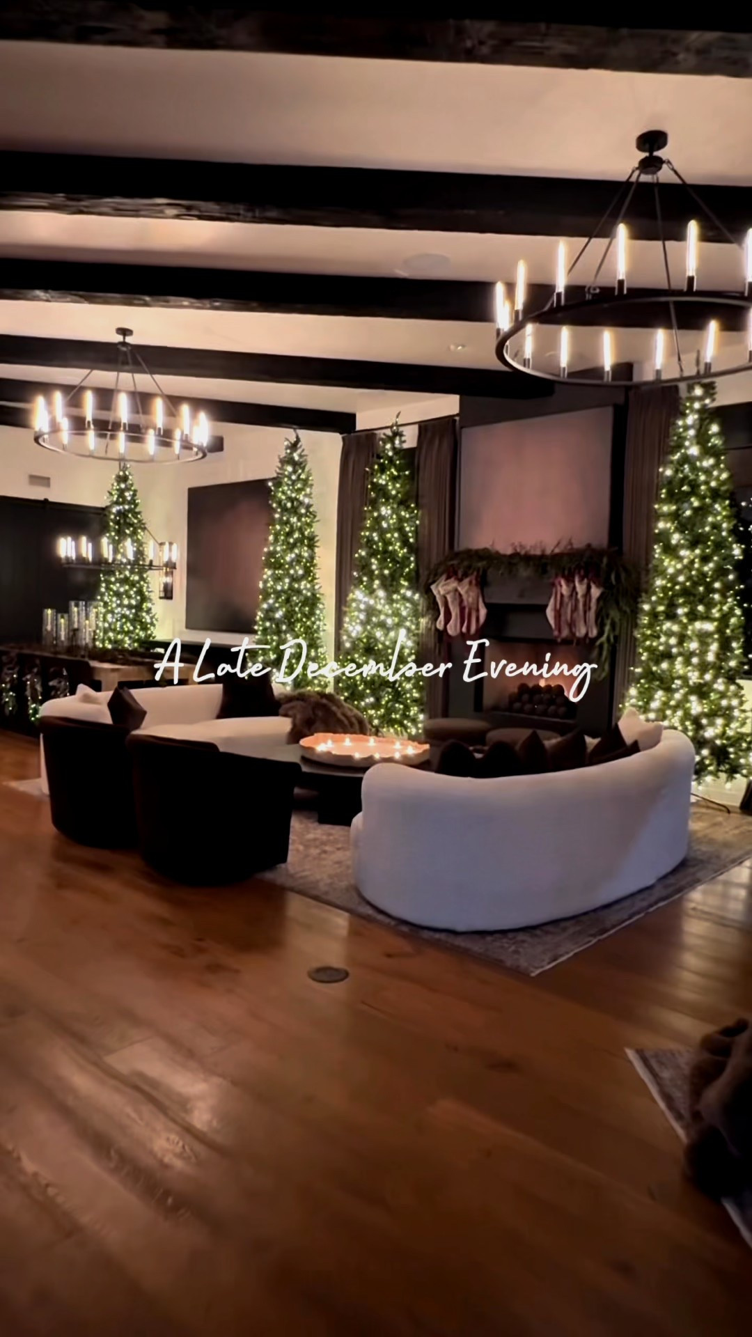 The kids are asleep, the trees are lit, and the fire is cozy 🔥✨

Pre-lit Christmas Trees. Fire pit. Garland. Wreaths. Cozy Comforter. Ornaments. Stockings. Swag. Faux Fur Throw Blanket. 

#founditonamazon #interiordesign #2025christmas #christmasdecor #moodychristmas

#LTKHoliday #LTKHome #LTKSeasonal