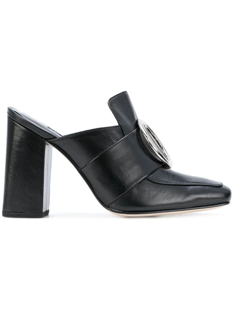 Dorateymur - Munise mules - women - Calf Leather/Leather - 38.5, Black, Calf Leather/Leather | FarFetch US