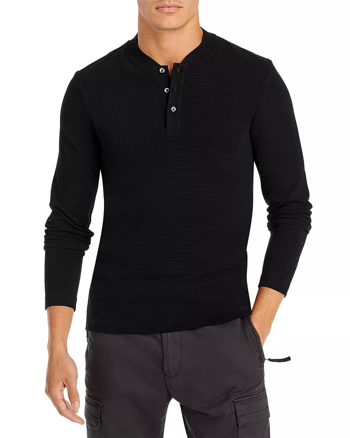 Slim Fit Ribbed Henley  - 100% Exclusive | Bloomingdale's (US)