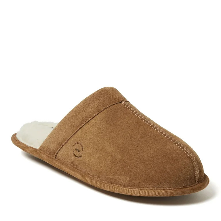 Dearfoams Men's Kirk Genuine Suede Scuff House Slipper | Walmart (US)