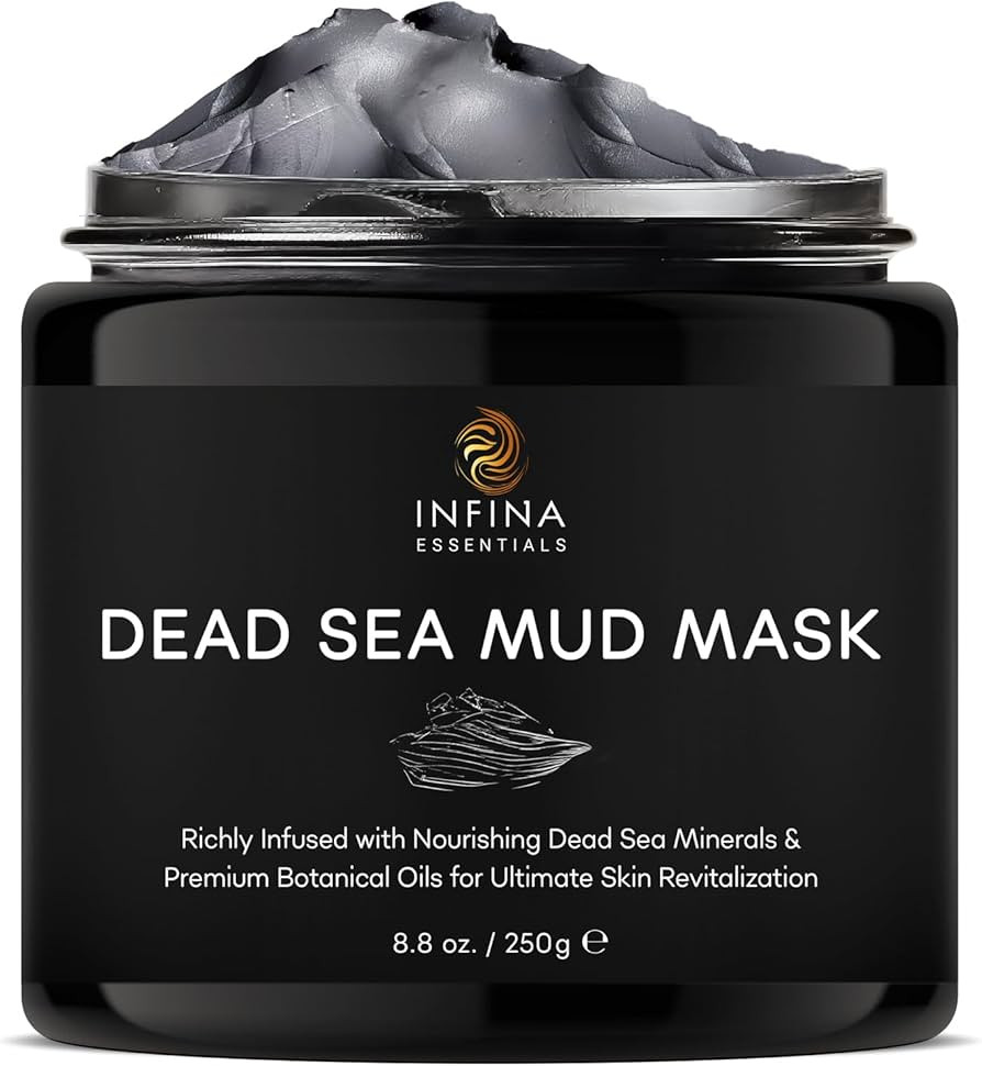 INFINA ESSENTIALS Dead Sea Mud Mask for Face & Body - Premium Natural Skin Care for Men & Women -... | Amazon (US)