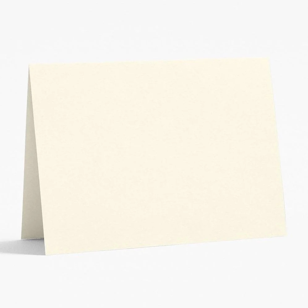 A6 Luxe White Folded Cards | Paper Source
