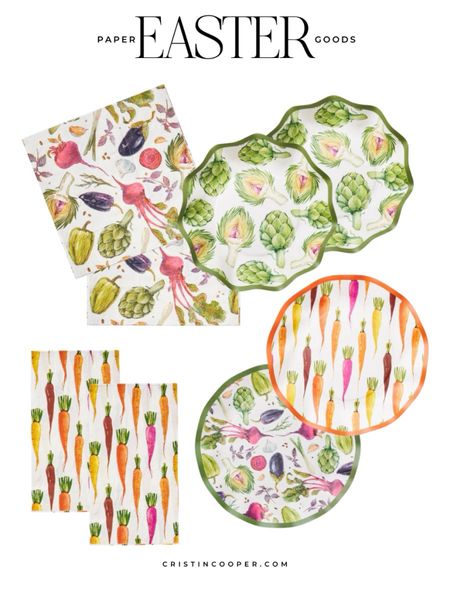 Paper plates and napkins for your Easter gathering from Shoppe Cooper at Home. Use code Cristin for 10% off. 

#LTKhome #LTKparties #LTKSeasonal