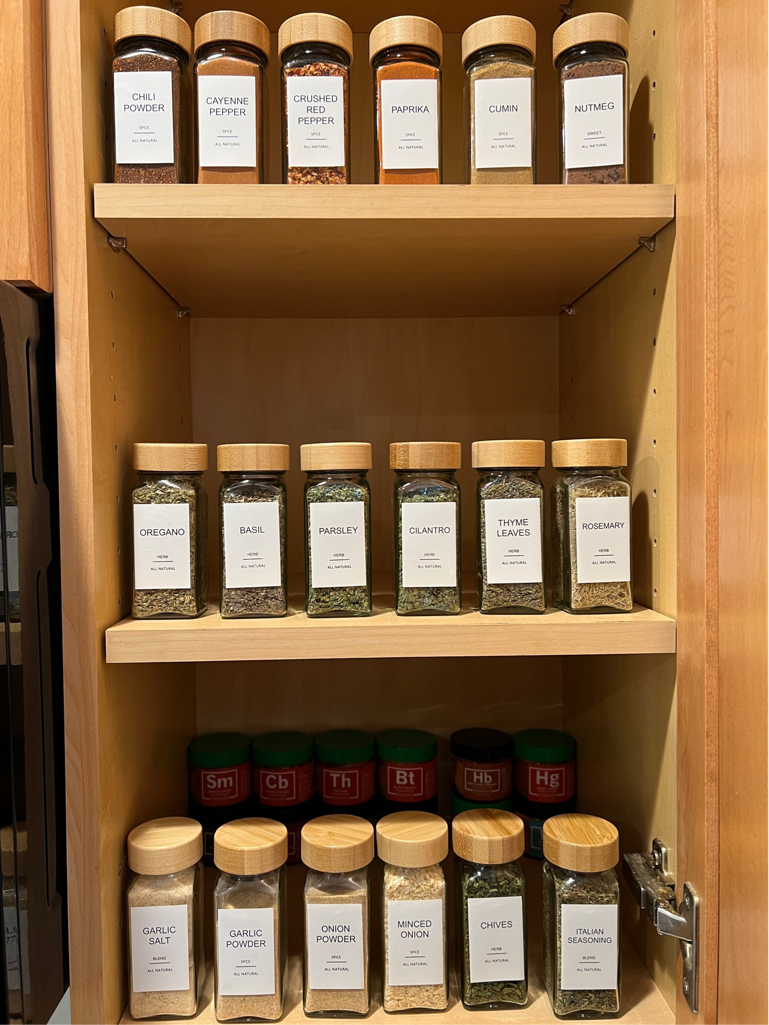 A very aesthetically pleasing way to store and display your spices. 

#LTKfindsunder50 #LTKGiftGuide #LTKhome
