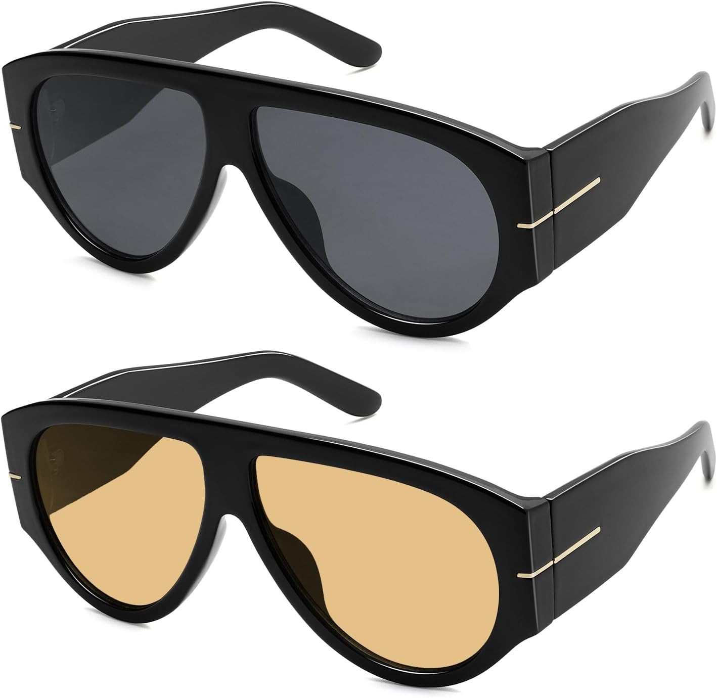 Oversized Retro Aviator Sunglasses Womens Mens AR82227 | Amazon (US)