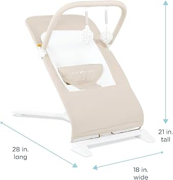 Baby Delight Alpine Deluxe Portable Bouncer, Infant, 0-6 Months, 100% GOTS Certified Cotton Fabri... | Amazon (US)