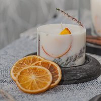 Soy Wax Christmas Candle, Scented Candle, Cinnamon Orange Clove Scent, Winter Holiday Festive Feeling Gift | Etsy (US)