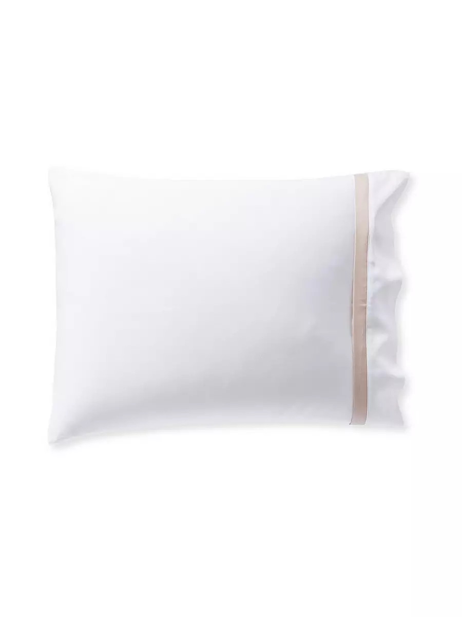 Border Frame Sateen Pillowcases (Set of 2) | Serena and Lily