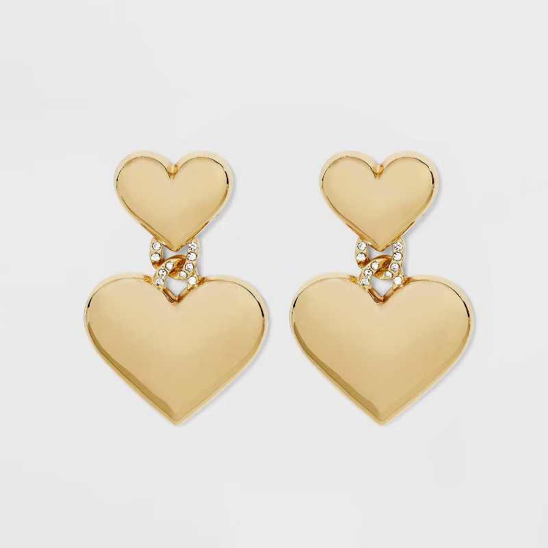SUGARFIX by BaubleBar Double Heart Drop Earrings | Target