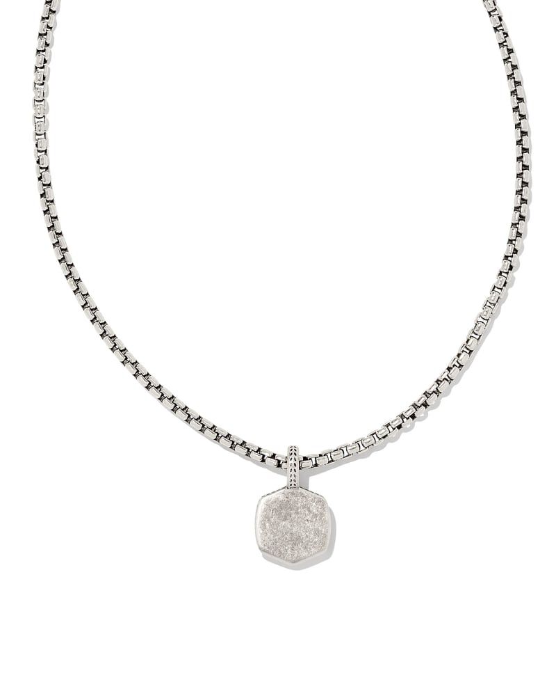 Kendra Scott Davie Metal Charm Necklace in Oxidized | Sterling Silver | Kendra Scott