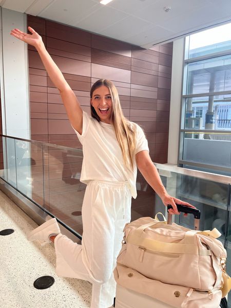 BACHELORETTE WEEKEND ☁️🤍💍
travel fit is from Amazon!! wearing a medium (probably could have done a small) & SO COMFY!! definitely can be used after wedding festivities! 

#LTKfindsunder100 #LTKtravel #LTKwedding