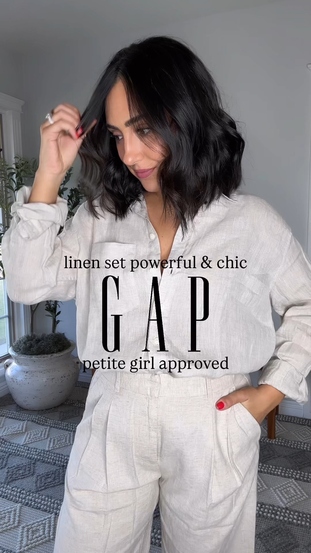 This GAP linen set is soo good! Something so powerful and chic. I am wearing a size 4 petite & a small in the top! 

#LTKSaleAlert #LTKStyleTip #LTKPetite