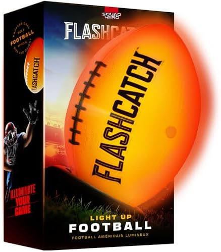 Light Up Football - Glow in the Dark Ball - NO 6 - Boys Gifts - Outdoor Sports, Birthday Gifts fo... | Amazon (US)