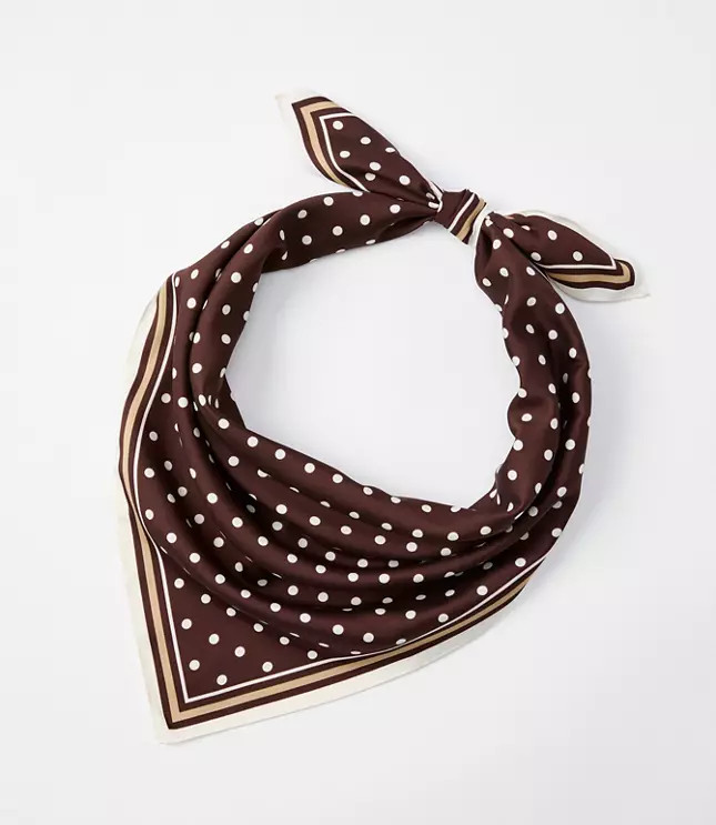 Dotted Square Scarf | LOFT