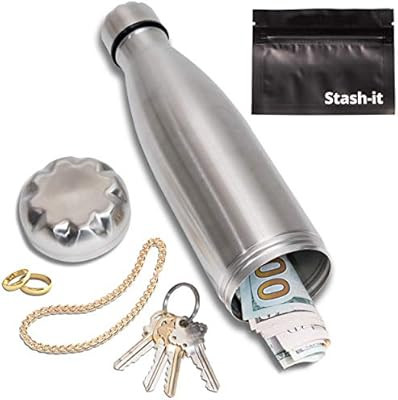 Diversion Water Bottle Can Safe by Stash-it, Stainless Steel Tumbler with Hiding Spot for Money, ... | Amazon (US)