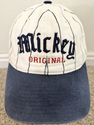 Vintage Blue Pin Striped Mickey Mouse Embroidered Baseball Cap Goofy Hat Co. | eBay US