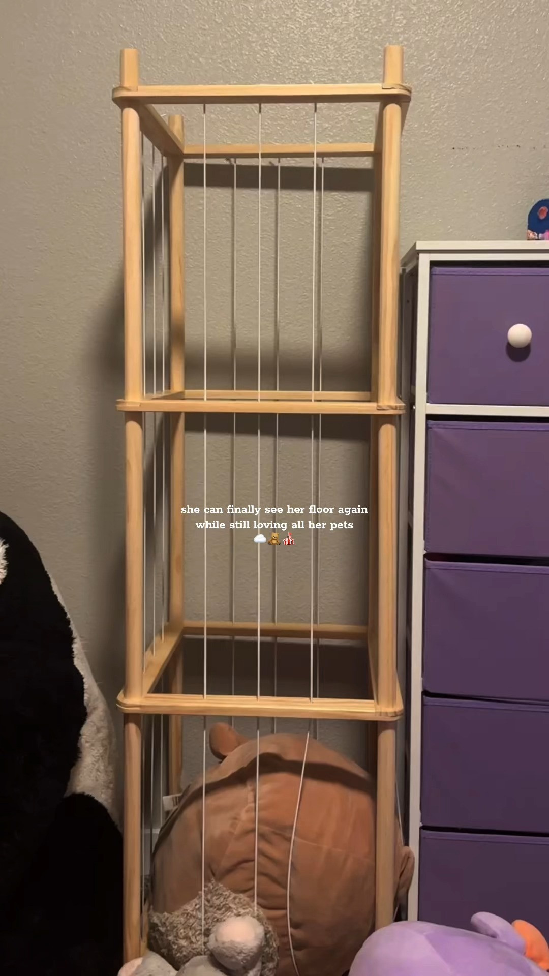 🧸 Now we no longer fight about her having too many stuffed animals. There’s finally a space for them that actually works 

 #LTKHome #LTKSaleAlert #LTKKids