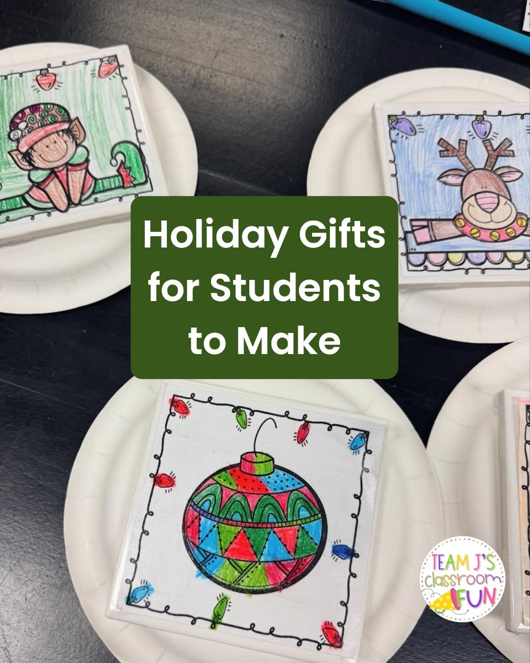 The most useful (and sentimental!) student-made gift. ☕❤️
We used Home Depot tiles + student artwork + Mod Podge to create durable holiday coasters.
They look like something you’d buy in a gift shop… but cost less than $1 each. 🙌

Parents adore these — and they last for YEARS.
Holiday win! ✨

Save this craft idea for your December toolkit!

#LTKGiftGuide #LTKHoliday #LTKKids