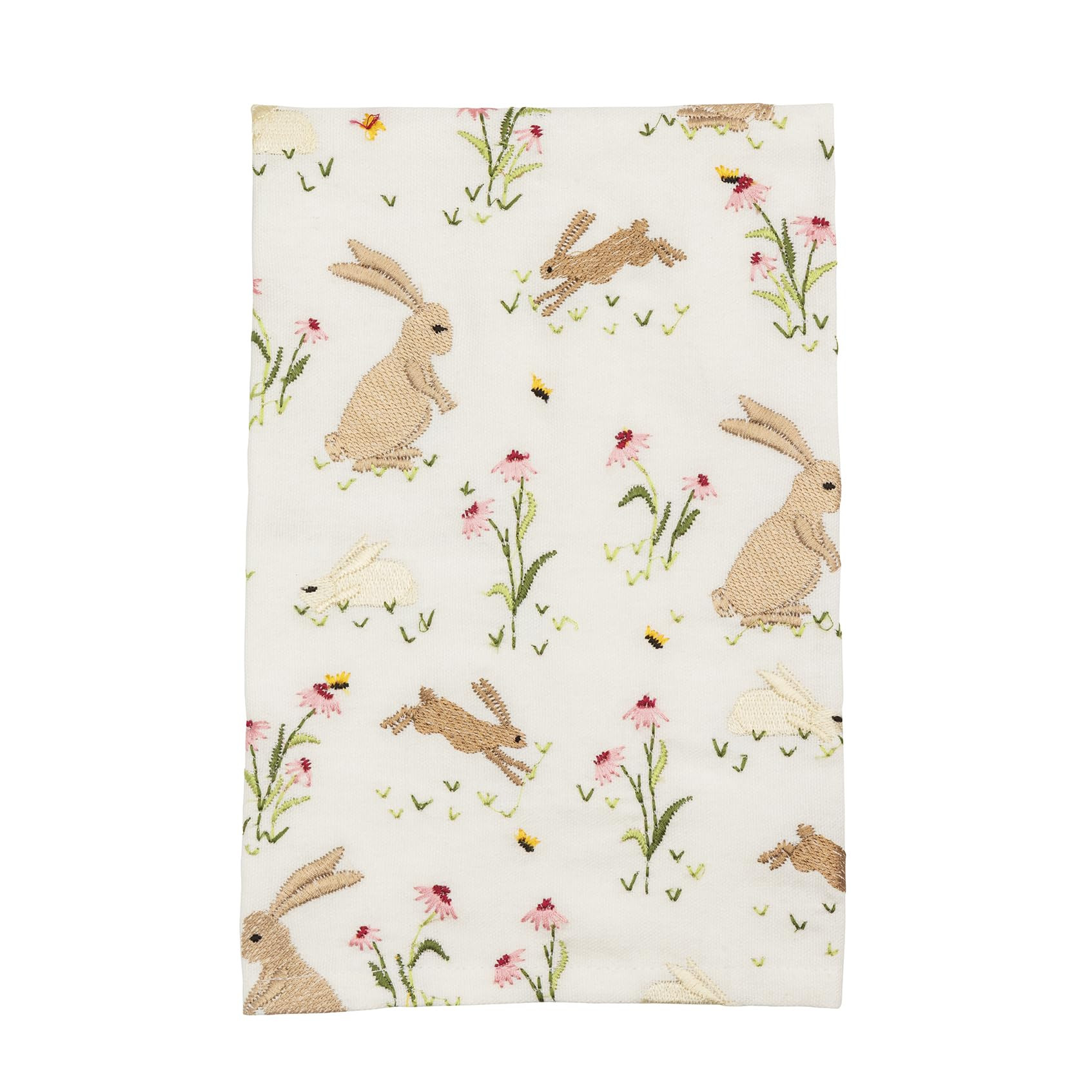 Mud Pie Easter Embroidered Bunny Floral Towel | Amazon (US)