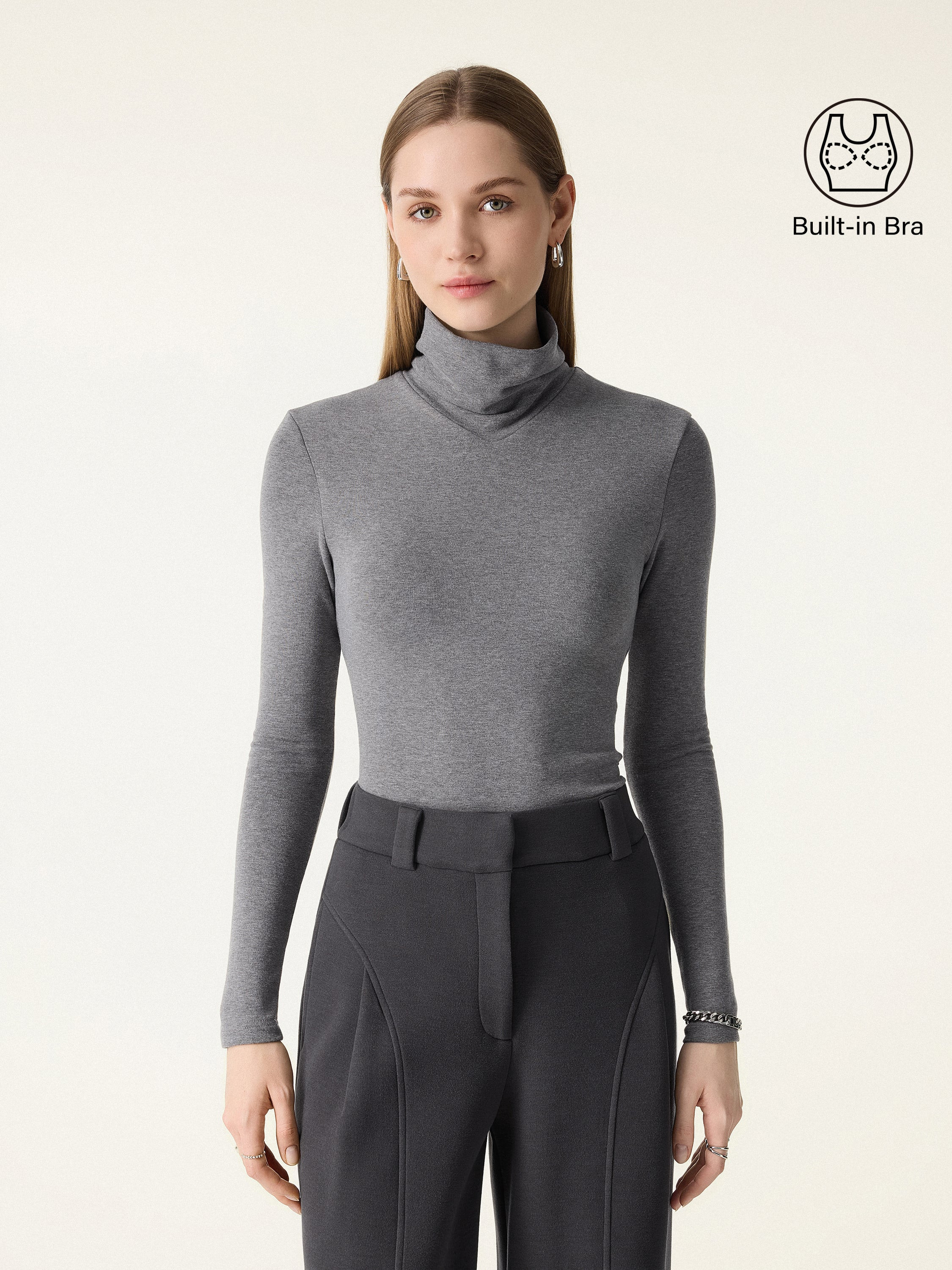 ProWarm Turtleneck Long Sleeve Brami Top | OGLmove
