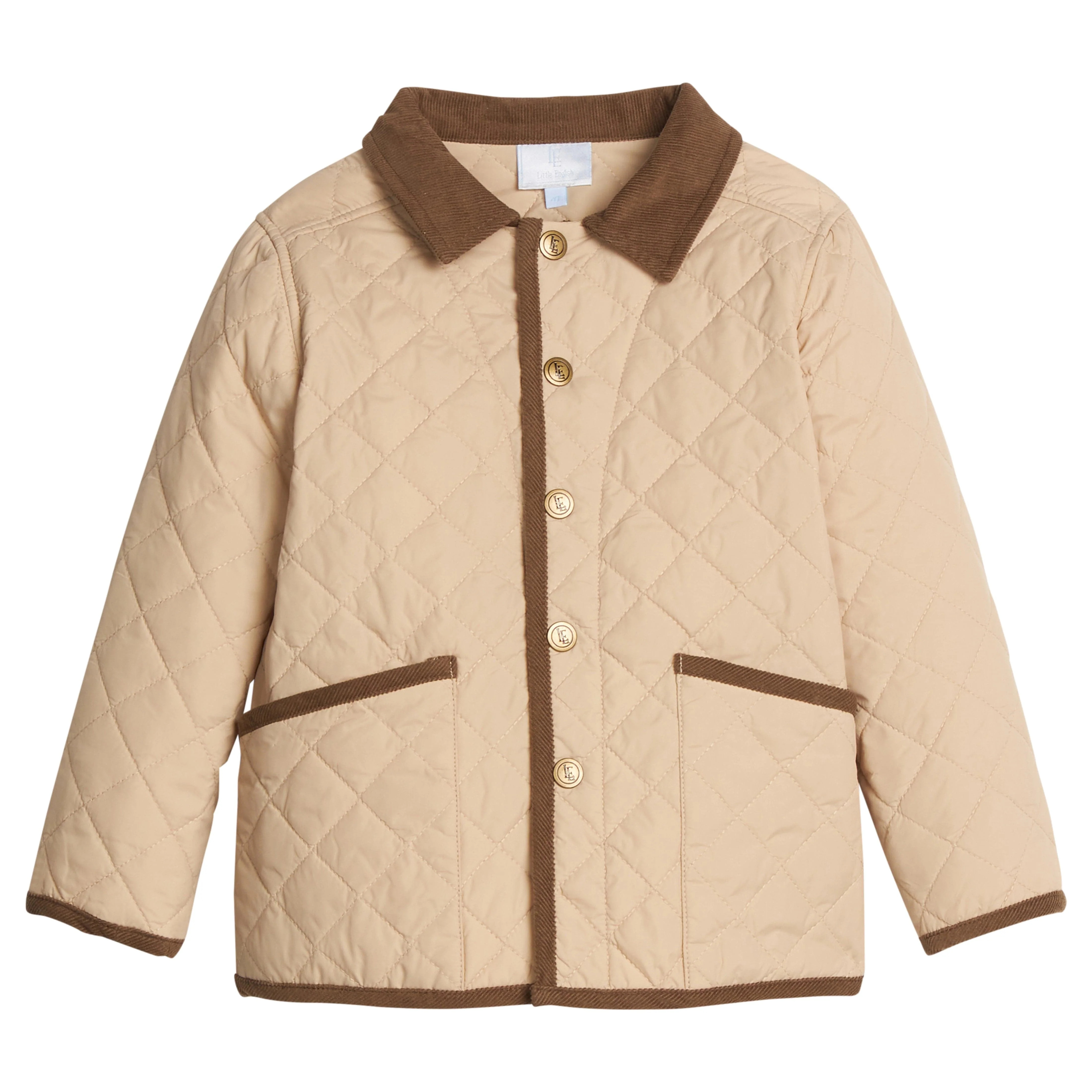 Little English | Classic Quilted Jacket - Khaki | Little English