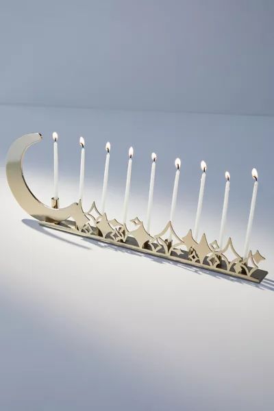 Moon & Stars Menorah | Urban Outfitters (US and RoW)