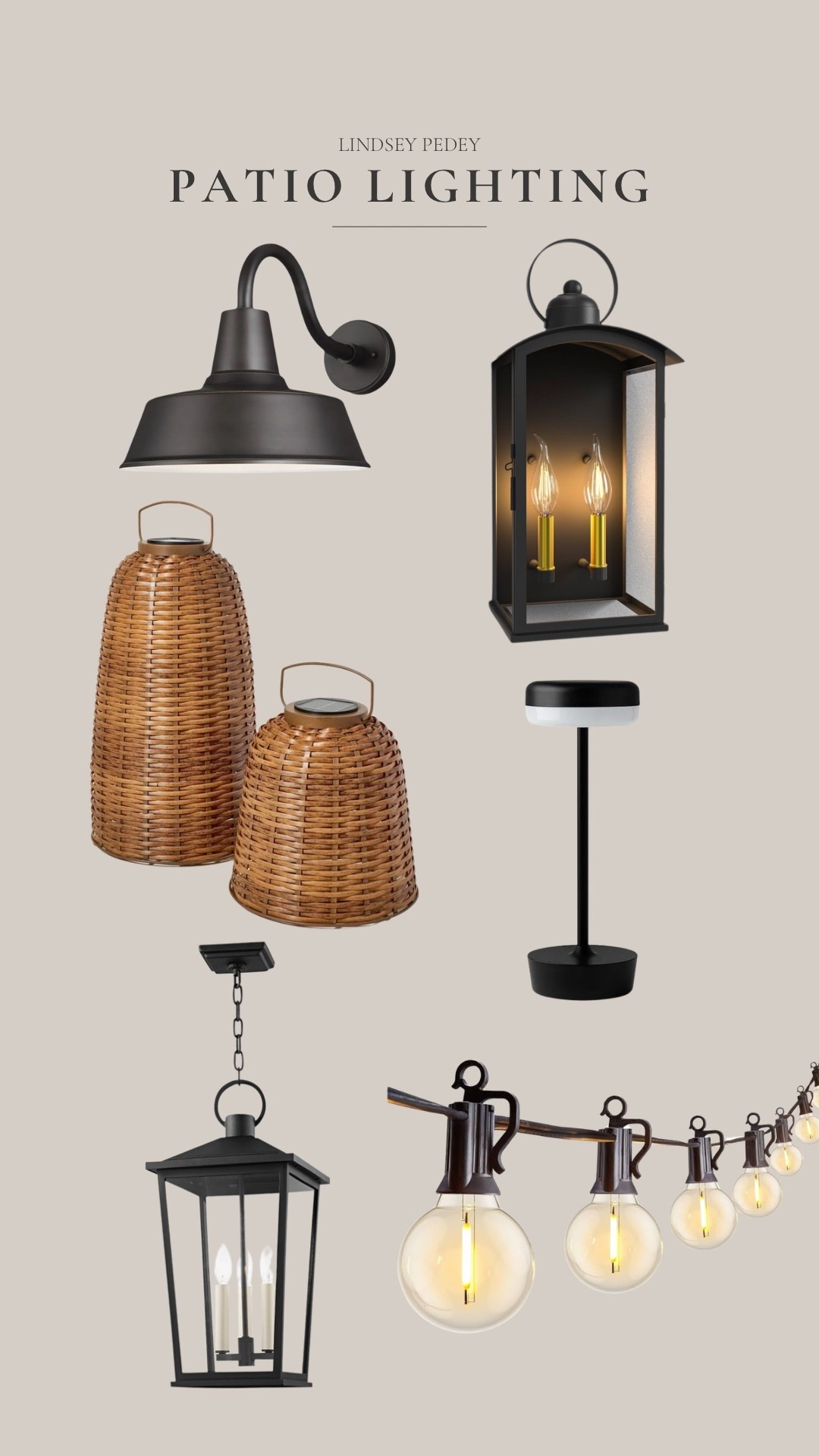 Patio lighting favorites!

String lights, outdoor lanterns, outdoor rechargeable lamp, sconce, outdoor inspo

#LTKHome #LTKSeasonal