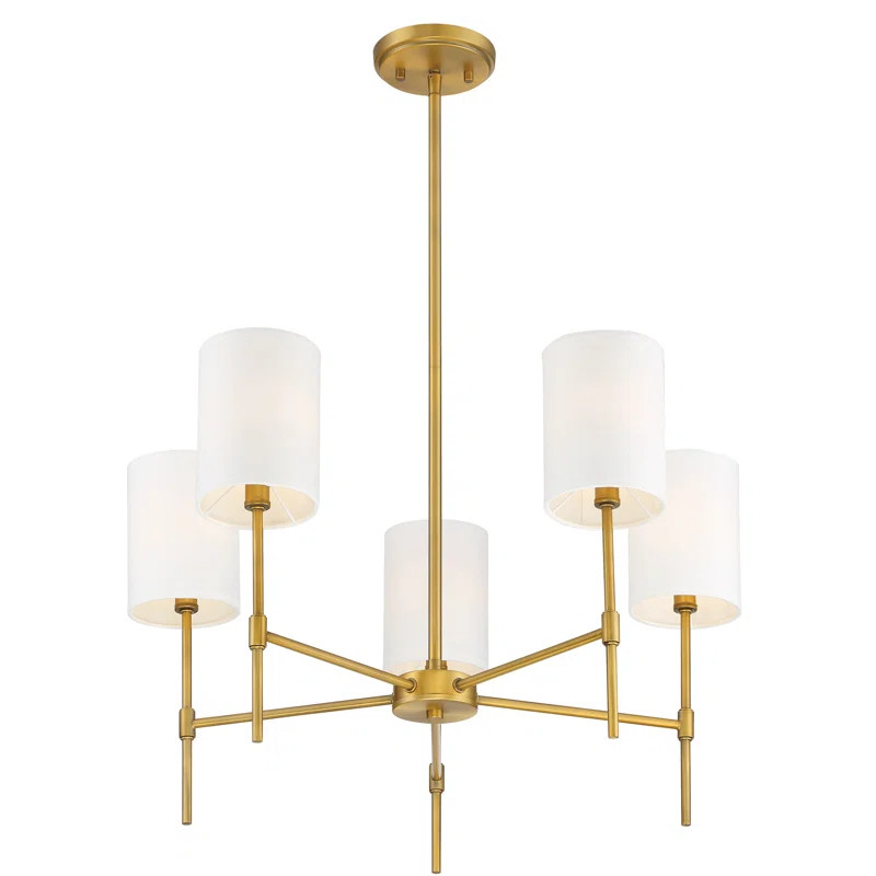 Elijah 5 - Light Shaded Classic / Traditional Chandelier | Wayfair North America