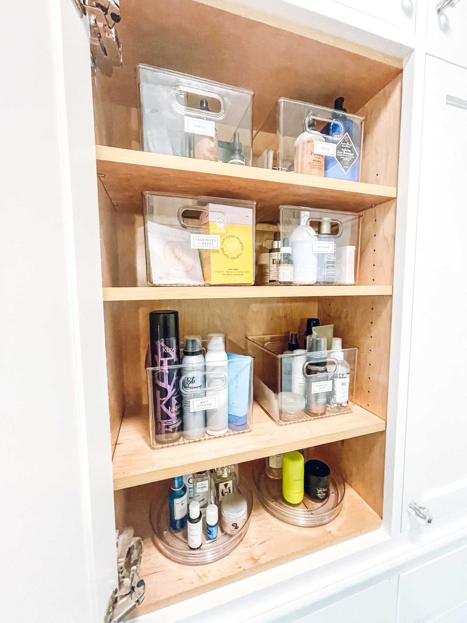Bathroom organization. Home Edit By IDesign 9” Lazy Susan. IDesign Linus Large Pantry Cube. THE HOME EDIT Modular All-Purpose Bin. Amazon Bumble and Bumble Thickening Dryspun Texture Spray ✨

#LTKkids #LTKfamily #LTKhome