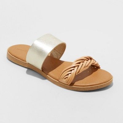 Women's Torri Two Band Slide Sandals - Universal Thread™ | Target