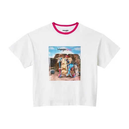 Wrangler x Women s Desert Girlfriend White Tee Shirt | Walmart (US)